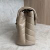 Saint Laurent (YSL) Loulou Small In Quilted Leather Beige and Gold Hardware