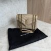 Saint Laurent (YSL) Loulou Small In Quilted Leather Beige and Gold Hardware