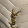 Saint Laurent (YSL) Loulou Small In Quilted Leather Beige and Gold Hardware
