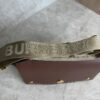 Burberry Note Crossbody Bag Leather with Vintage Check Canvas Medium