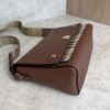 Burberry Note Crossbody Bag Leather with Vintage Check Canvas Medium