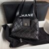 Chanel Vintage CC Lock Flap Shoulder Bag Quilted Small