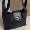 Chanel Vintage CC Lock Flap Shoulder Bag Quilted Small