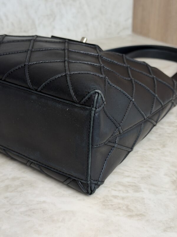 Chanel Vintage CC Lock Flap Shoulder Bag Quilted Small