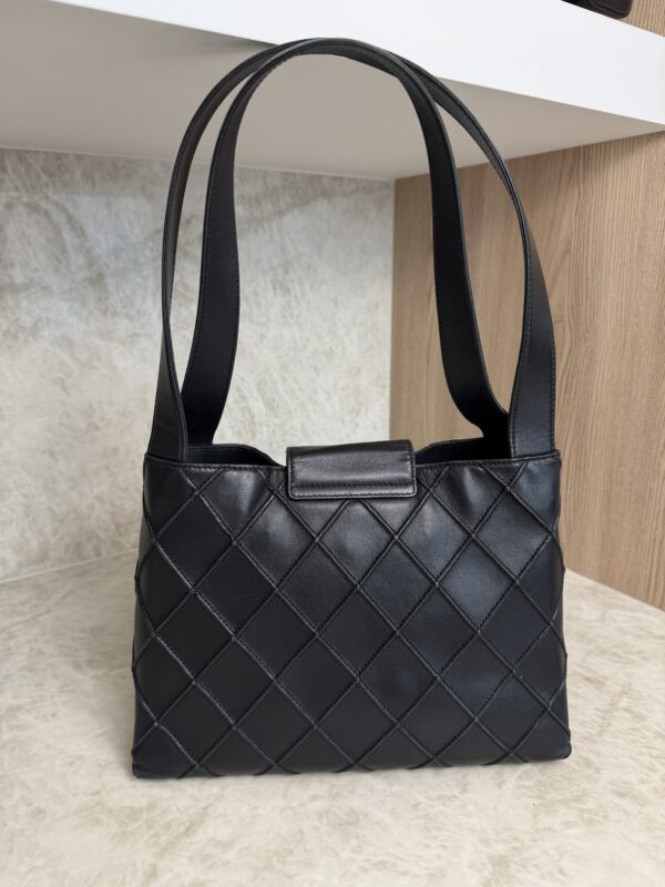 Chanel Vintage CC Lock Flap Shoulder Bag Quilted Small