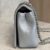 Chanel Silver Chevron Mademoiselle Vintage Flap Bag