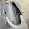 Chanel Silver Chevron Mademoiselle Vintage Flap Bag