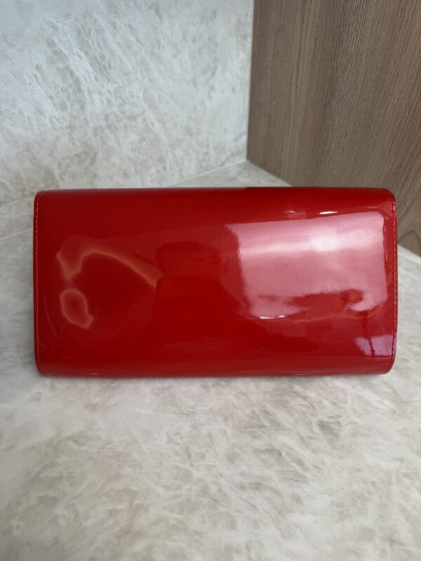 Louis Vuitton Patent Louise Clutch Red