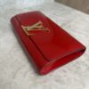 Louis Vuitton Patent Louise Clutch Red