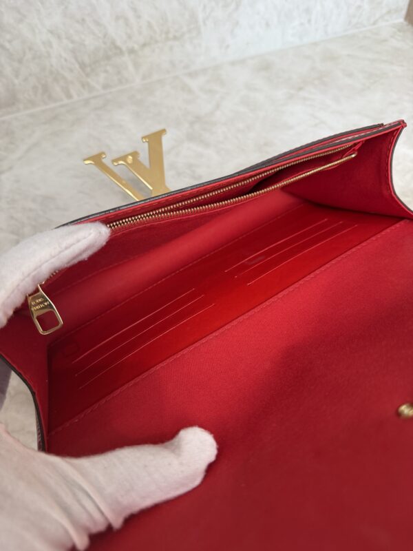 Louis Vuitton Patent Louise Clutch Red