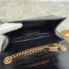 Saint Laurent (YSL) Classic Monogram Tassel Chain Wallet Crocodile Embossed Leather