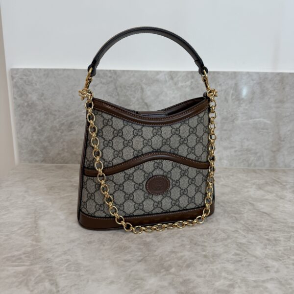 Gucci Retro Interlocking G Hobo GG Coated Canvas