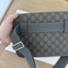 Gucci Ophidia Flap Belt Bag GG Coated Canvas with Leather