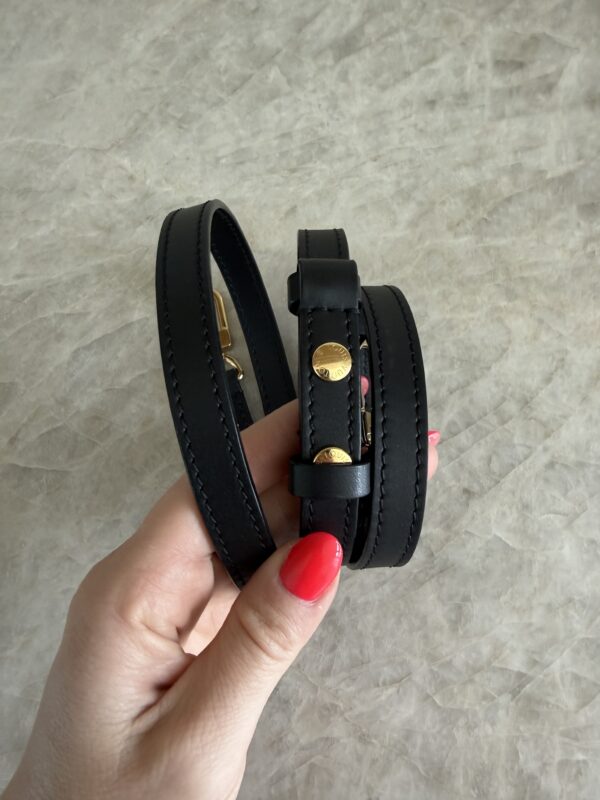 Louis Vuitton Black Neo Noe Empreinte Leather Strap