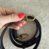 Louis Vuitton Black Neo Noe Empreinte Leather Strap