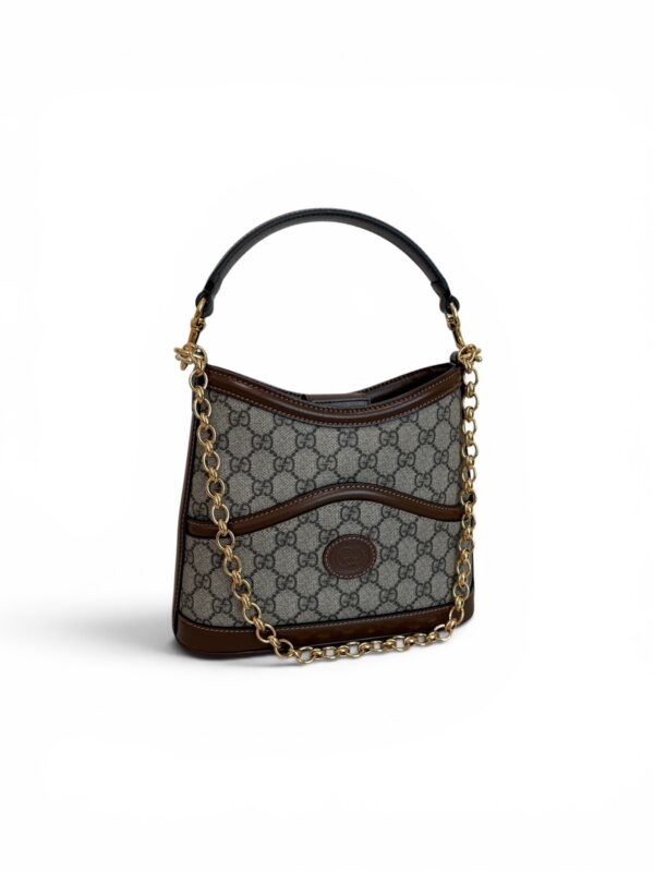 Gucci Retro Interlocking G Hobo GG Coated Canvas