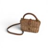 Saint Laurent (YSL) Gaby Top Handle Vanity Bag Wicker with Leather