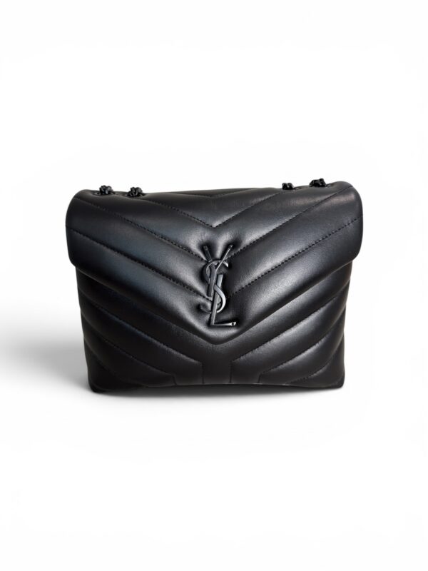 Saint Laurent (YSL) Loulou Small In Quilted Leather Black and Black Hardware
