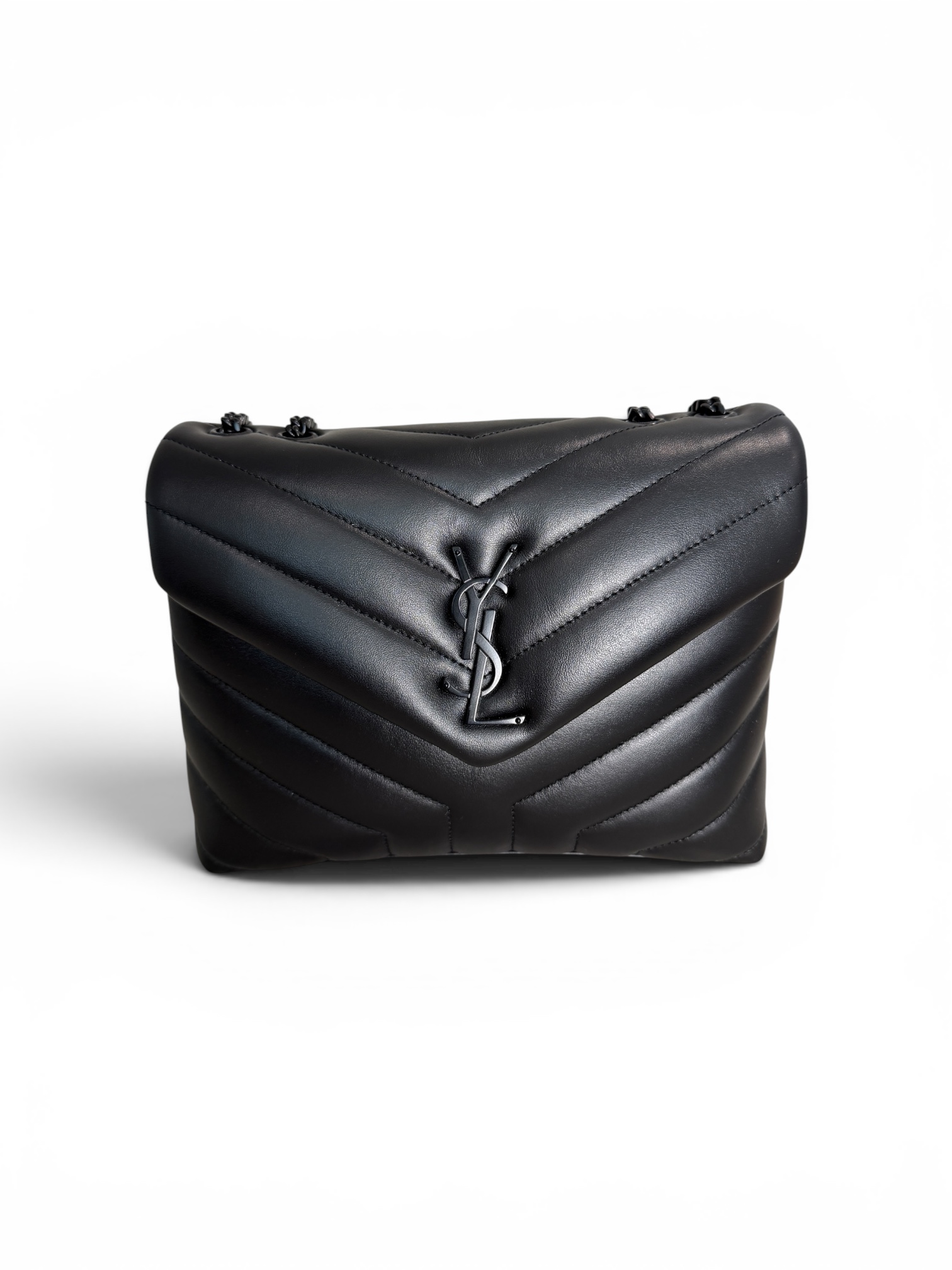 Saint Laurent (YSL) Loulou Small In Quilted Leather Black and Black Hardware