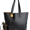 Louis Vuitton Grained Calfskin Low Key Cabas MM Black