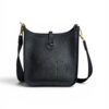 Hermes Taurillon Clemence Evelyne TPM Black and Gold