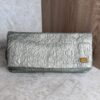 Louis Vuitton Jacquard Quilted Monogram Limelight Clutch GM Silver