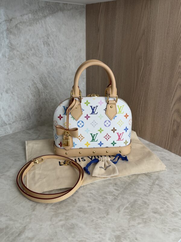Louis Vuitton LV x TM Monogram Multicolor Alma BB White
