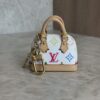 Louis Vuitton LV x TM Monogram Multicolor Micro Alma Bag Charm White