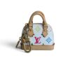 Louis Vuitton LV x TM Monogram Multicolor Micro Alma Bag Charm White