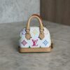 Louis Vuitton LV x TM Monogram Multicolor Micro Alma Bag Charm White
