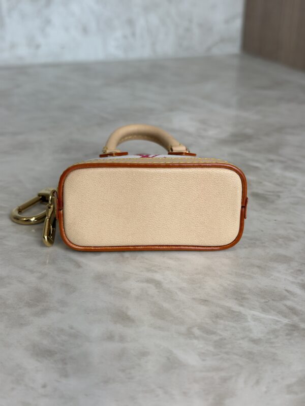 Louis Vuitton LV x TM Monogram Multicolor Micro Alma Bag Charm White