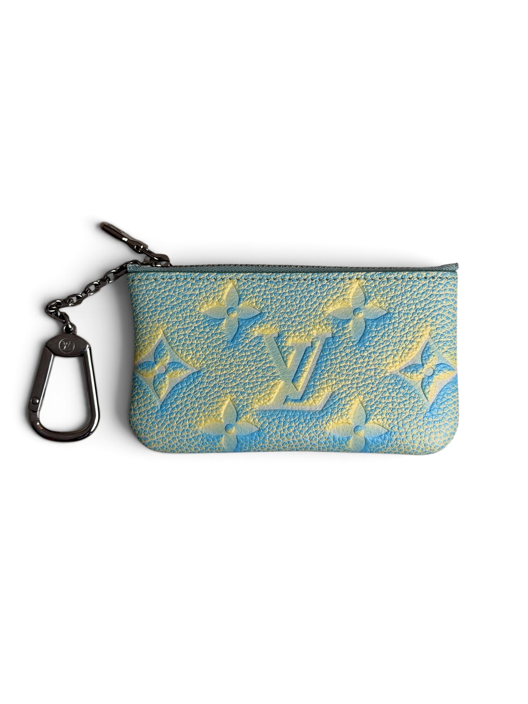 Louis Vuitton Empreinte Monogram Summer Stardust Key Pouch Water Green