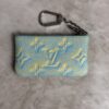 Louis Vuitton Empreinte Monogram Summer Stardust Key Pouch Water Green