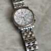 Michele Sport Sail Chronograph Stainless Steel 38mm White Chronograph Dial Watch