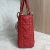 Christian Dior Lambskin Cannage Dioramour Heart Small Lady Dior Red