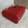 Christian Dior Lambskin Cannage Dioramour Heart Small Lady Dior Red