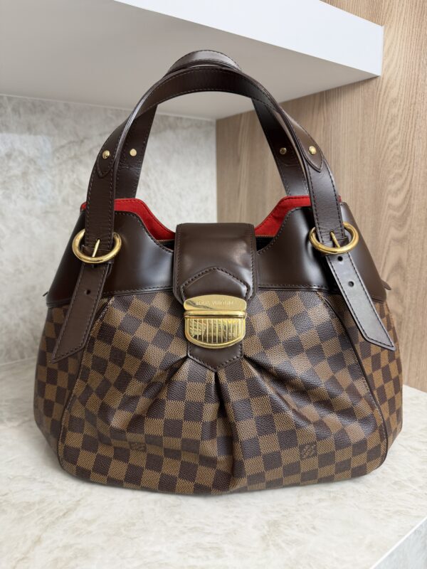 Louis Vuitton Damier Ebene Sistina Handbag Damier GM