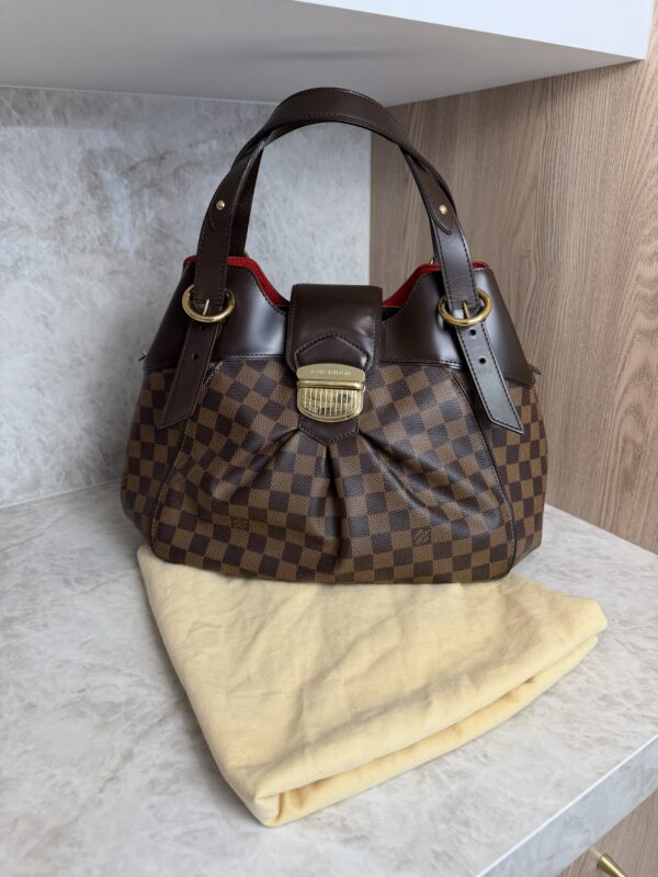 Louis Vuitton Damier Ebene Sistina Handbag Damier GM