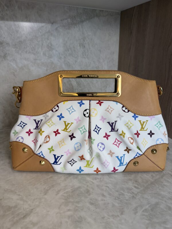 Louis Vuitton Monogram Multicolor Judy MM White