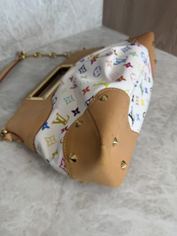 Louis Vuitton Monogram Multicolor Judy MM White