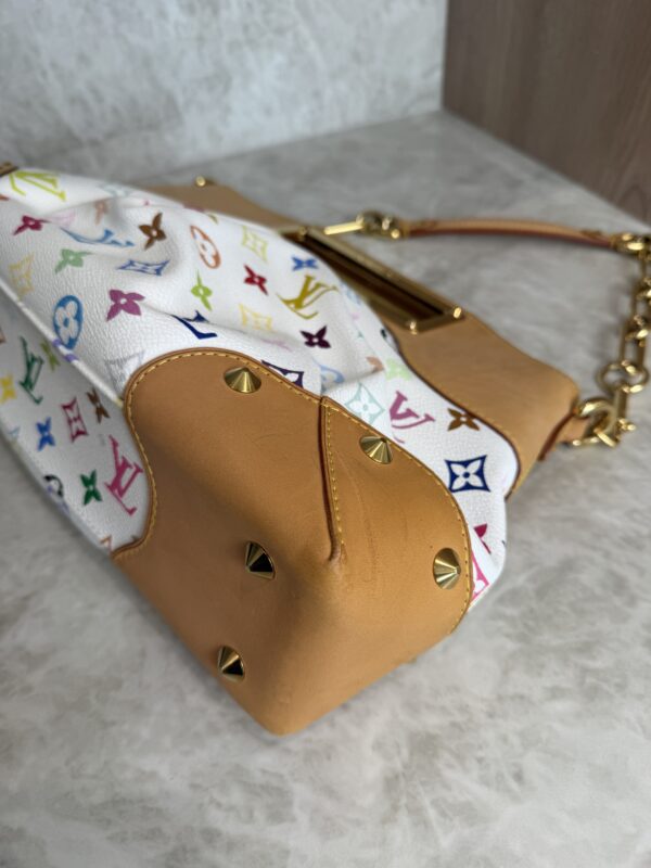 Louis Vuitton Monogram Multicolor Judy MM White