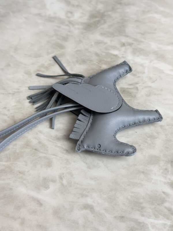 Hermes Milo Lambskin Grigri Rodeo Pegase Horse Bag Charm