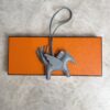 Hermes Milo Lambskin Grigri Rodeo Pegase Horse Bag Charm