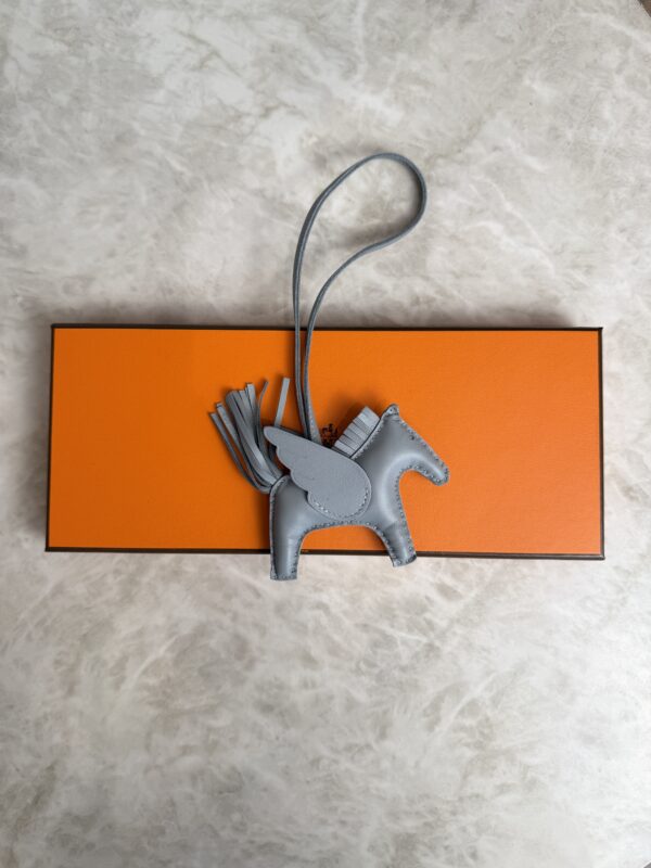 Hermes Milo Lambskin Grigri Rodeo Pegase Horse Bag Charm