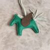 Hermes Milo Lambskin Grigri Rodeo Pegase Horse Bag Charm