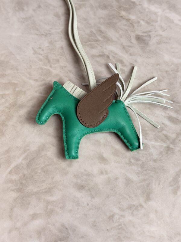 Hermes Milo Lambskin Grigri Rodeo Pegase Horse Bag Charm