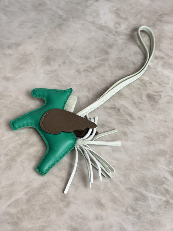 Hermes Milo Lambskin Grigri Rodeo Pegase Horse Bag Charm