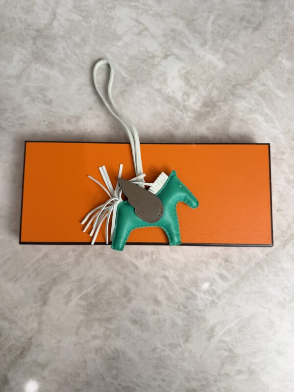 Hermes Milo Lambskin Grigri Rodeo Pegase Horse Bag Charm