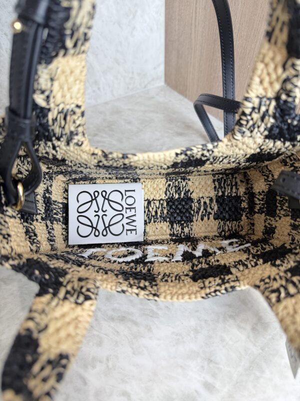 Loewe Paula's Ibiza Logo Convertible Tote Raffia Mini