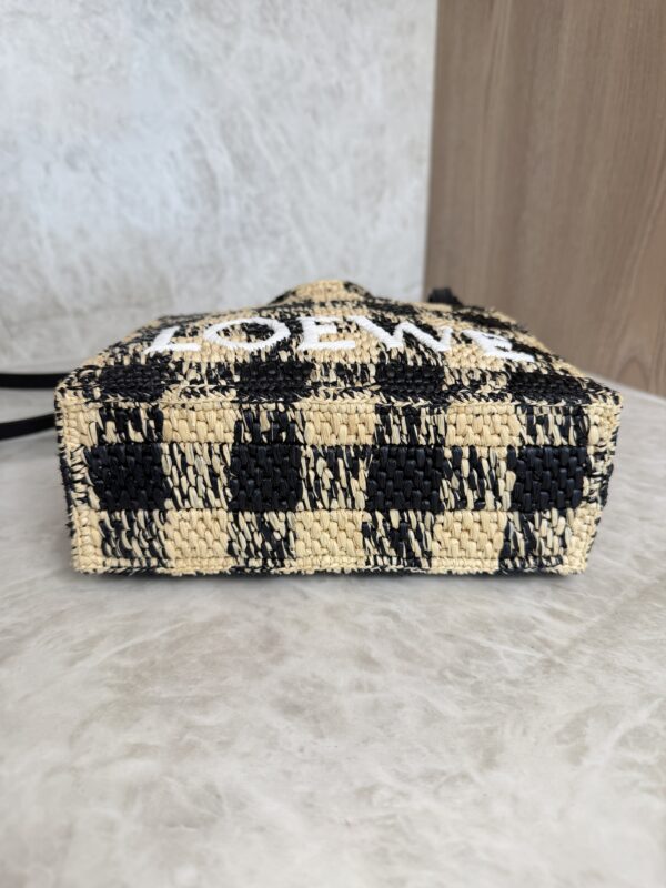 Loewe Paula's Ibiza Logo Convertible Tote Raffia Mini